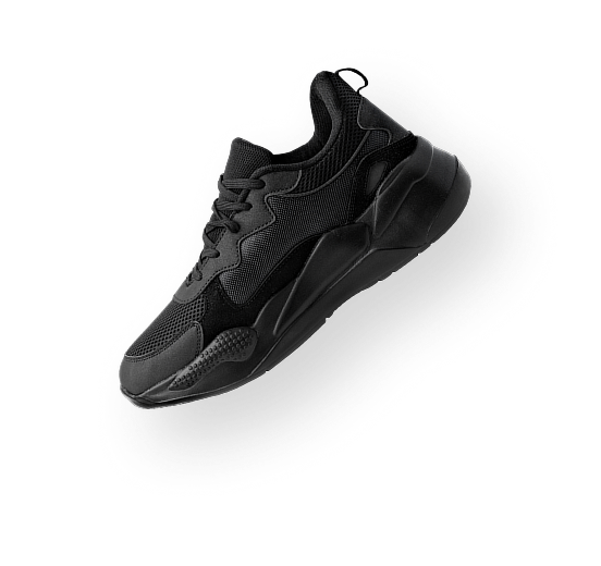 All black Shadow Runner shoe